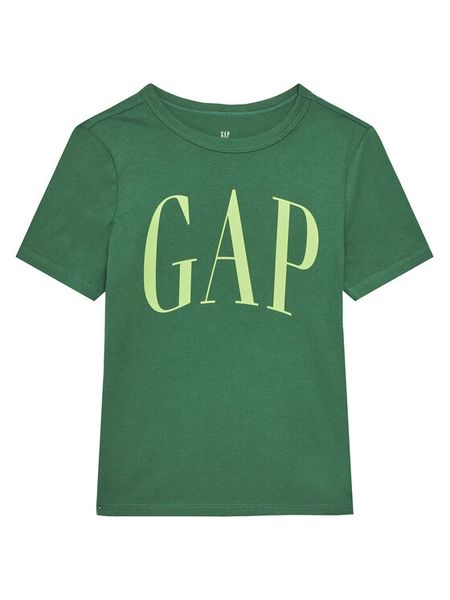 Gap T-Shirt 708411-00 Zielony Regular Fit. Zielone t-shirty chłopięce GAP, bez wzorów, z bawełny, bez ramiączek. Za 39.99 zł.
