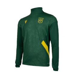 Koszulka treningowa z 1/4 z zamkiem błyskawicznym FC Nantes Staff 2022/23. Zielone t-shirty damskie Macron, l, z elastanu, bez ramiączek, do piłki nożnej. Za 252.50 zł.