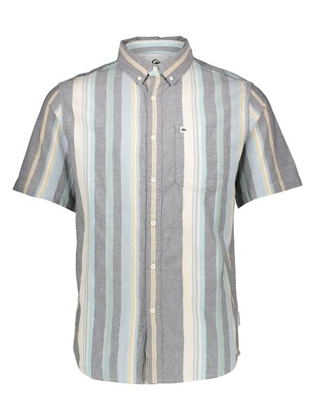 Quiksilver Koszula "Oxford Stripe Classic" w kolorze szarym rozmiar: L. Szare koszule męskie Quiksilver, l, bez wzorów, z bawełny, bez kołnierzyka, bez ramiączek. Za 166.32 zł.