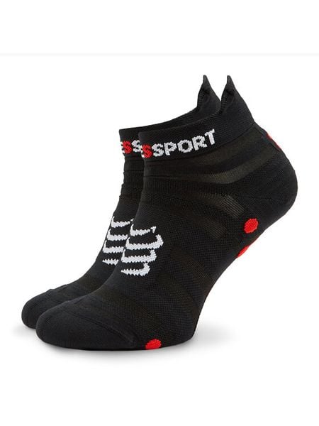 Compressport Skarpety krótkie Pro Racing Socks v4.0 Ultralight Run Low XU00051B Czarny. Czarne skarpetki męskie Compressport, bez wzorów, z nylonu. Za 49.99 zł.