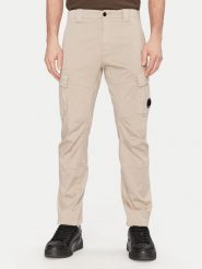 C.P. Company Spodnie materiałowe 18CMPA056A005694G Khaki Regular Fit. Brązowe spodnie materiałowe męskie C.P. Company, bez wzorów, z bawełny. W wyprzedaży za 699.99 zł.