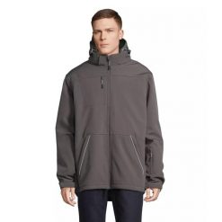 Parka softshell Sol's Rock. Szare kurtki softshell damskie SOL'S, s, bez wzorów, z elastanu, bez kaptura. Za 401.00 zł.