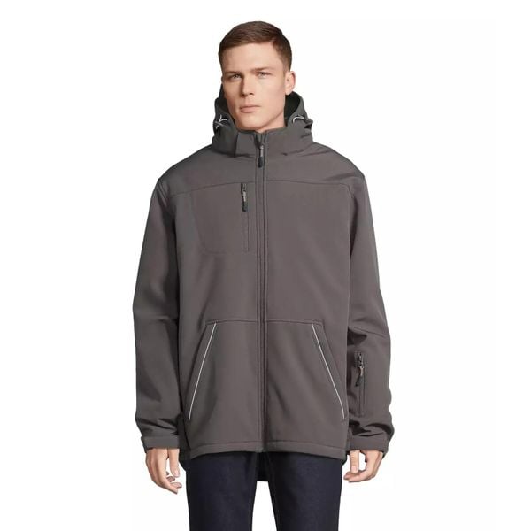 Parka softshell Sol's Rock. Szare kurtki softshell damskie SOL'S, s, bez wzorów, z elastanu, bez kaptura. Za 401.00 zł.