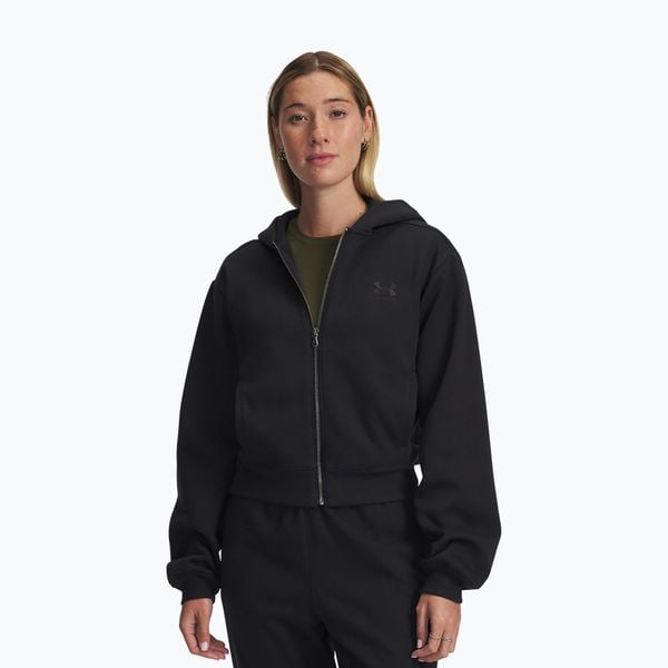Bluza Under Armour Icon Vida Fleece FZ. Czarne bluzy bez kaptura damskie Under Armour, bez wzorów, bez ramiączek, bez kaptura. Za 249.99 zł.