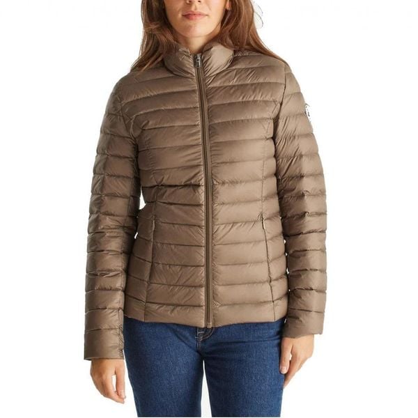 Damska kurtka puchowa JOTT Cha. Brązowe kurtki damskie jott, na zimę, bez wzorów, z puchu, bez kaptura. Za 718.50 zł.