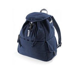 Plecak z płótna Quadra Vintage. Niebieskie plecaki damskie QUADRA, bez wzorów, vintage. Za 151.50 zł.