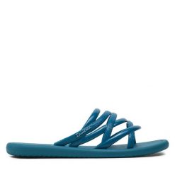 Klapki Ipanema. Niebieskie klapki damskie Ipanema, bez wzorów, bez obcasa. Za 129.99 zł.