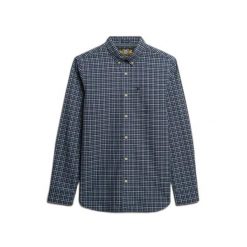 Koszula Superdry. Niebieskie koszule męskie Superdry., l, bez wzorów, bez kołnierzyka, bez ramiączek. Za 324.85 zł.