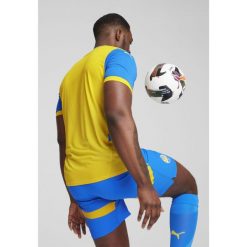 Męska koszulka FC Shakhtar Donetsk 24/25 PUMA Racing Blue Faster Yellow. Niebieskie t-shirty sportowe męskie Puma, l, bez ramiączek, do piłki nożnej. W wyprzedaży za 284.00 zł.