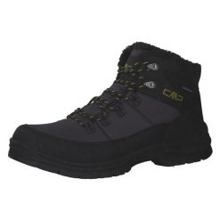 Wodoodporne buty męskie APRES-SKI CMP ANNUUK. Czarne buty trekkingowe męskie CMP, na zimę, z materiału, bez zapięcia, outdoorowe. Za 399.99 zł.