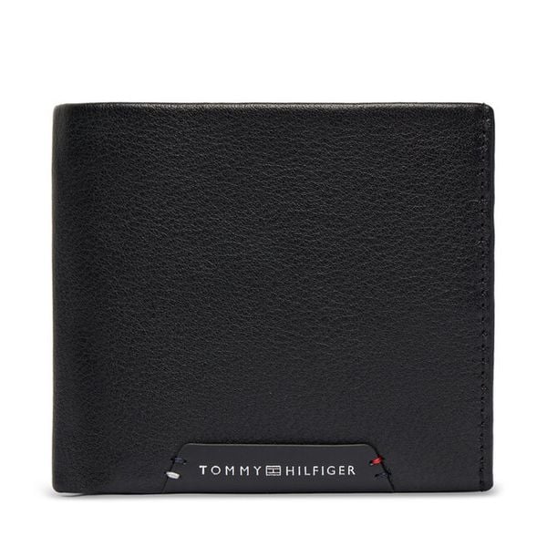 Portfel Tommy Hilfiger. Czarne portfele męskie Tommy Hilfiger, bez wzorów. Za 349.99 zł.