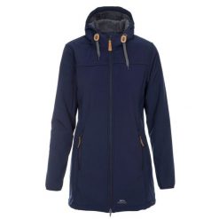 Kurtka Z Kapturem Damska, Dłuższa, Wodoodporna. Niebieskie kurtki damskie Trespass, s, bez wzorów, z elastanu, z kapturem. Za 293.99 zł.