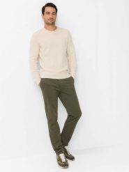 BRAX spodnie z tkaniny Mężczyźni Bawełna zielony, 33-34. Zielone spodnie materiałowe męskie Brax, bez wzorów, z bawełny. Za 499.95 zł.
