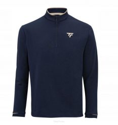 Bluza tenisowa Tecnifibre Thermo Zip. Niebieskie bluzy sportowe męskie TECNIFIBRE, xl, z elastanu. Za 289.99 zł.