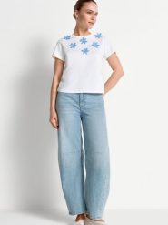 Rich & Royal Koszulka Kobiety Bawełna biały, XS. Białe t-shirty damskie Rich & Royal, xs, z aplikacjami, z bawełny, bez kołnierzyka. Za 229.95 zł.