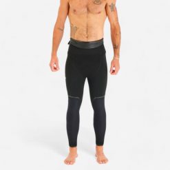 Spodnie do łowiectwa podwodnego męskie Subea SPF 900 z neoprenu 7 mm. Czarne spodnie materiałowe męskie SUBEA, bez wzorów, z gumy, sportowe. Za 529.99 zł.