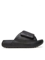 ECCO Klapki Cozmo Pf W 20668301001 Czarny. Czarne klapki damskie ECCO, bez wzorów, ze skóry, bez obcasa. Za 599.99 zł.
