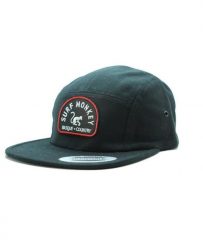 Czapka 5-panelowa - Płaski daszek - Jockey / Rozmiar uniwersalny (Czarny). Czarne czapki męskie SURF MONKEY, z aplikacjami, z bawełny. Za 179.95 zł.