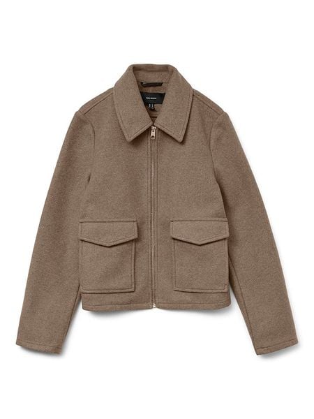 Vero Moda Kurtka przejściowa w kolorze jasnobrązowym rozmiar: XL. Brązowe kurtki damskie Vero Moda, xl, bez wzorów, bez kaptura. Za 130.81 zł.