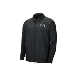 Kurtka treningowa męska Nike Nba Brooklyn Nets Essential. Czarne kurtki treningowe męskie Nike, m, bez wzorów, z syntetyku, do biegania. Za 329.00 zł.