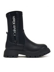 Calvin Klein Botki Chelsea Boot V3A5-83123-1464 S Czarny. Czarne botki dziewczęce CALVIN KLEIN, bez wzorów, z materiału, bez ramiączek. Za 449.99 zł.