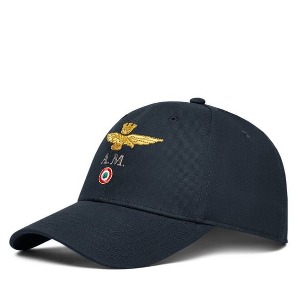 Czapka z daszkiem Aeronautica Militare. Niebieskie czapki męskie AERONAUTICA MILITARE, bez wzorów. Za 189.99 zł.