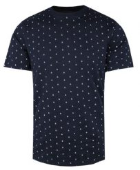 Męski T-Shirt - Pako Jeans - Drobny Wzór, Granatowa. Niebieskie t-shirty męskie Pako Jeans, m, bez wzorów, z bawełny, bez kołnierzyka. Za 69.00 zł.