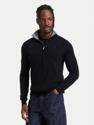 KARL LAGERFELD Kardigan 655004 564399 Czarny Regular Fit. Czarne kardigany męskie Karl Lagerfeld, m, bez wzorów, z wełny, bez kołnierzyka. Za 839.99 zł.