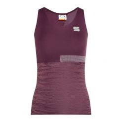 Koszulka rowerowa damska Sportful Giara. Fioletowe topy sportowe damskie SPORTFUL, na lato, l, bez wzorów, z elastanu, bez ramiączek. Za 157.00 zł.