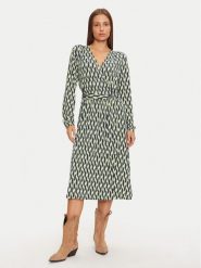 Olsen Sukienka koszulowa 13001788 Zielony Regular Fit. Zielone sukienki damskie Olsen, bez wzorów, z wiskozy, bez kołnierzyka, bez ramiączek, koszulowe. Za 399.99 zł.