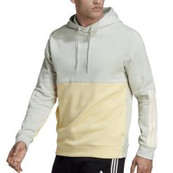Bluza z polaru adidas Essentials Colorblock. Zielone bluzy bez kaptura męskie Adidas, m, z polaru. Za 213.00 zł.