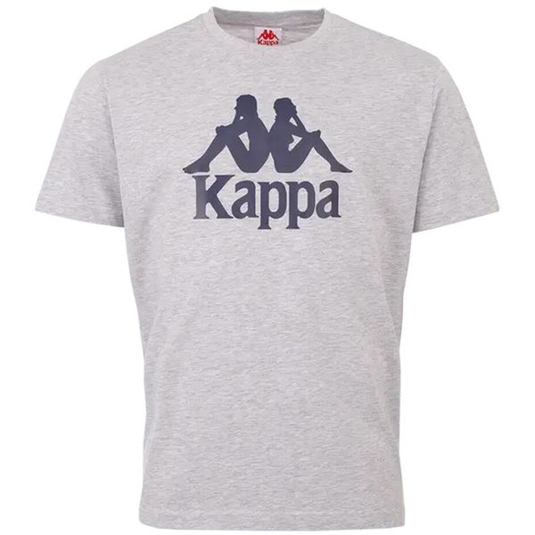 Koszulka sportowa męska Kappa Caspar. Szare t-shirty sportowe męskie Kappa, l, z bawełny, bez ramiączek. Za 34.99 zł.