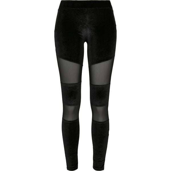 Legginsy damskie Urban Classics velvet tech mesh. Czarne legginsy damskie Urban Classics, bez wzorów, z meshu. Za 142.00 zł.