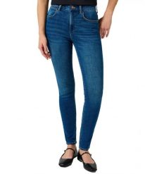 DAMSKIE SPODNIE WRANGLER HIGH SKINNY VINTAGE WORN 112355297. Spodnie materiałowe damskie Wrangler, bez wzorów, z jeansu, vintage. Za 229.99 zł.