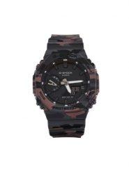 G-Shock Zegarek GA-2100CM-8AER Czarny. Czarne, analogowe zegarki męskie G-Shock. Za 649.99 zł.