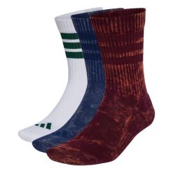 Skarpety Stonewash Crew 3 Pairs. Czarne skarpetki męskie Adidas, bez wzorów, z bawełny. Za 99.95 zł.