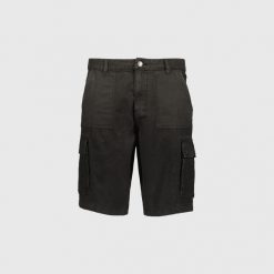 Szorty Bear Cargo Bermuda czarne. Czarne szorty męskie BEAR, bez kołnierzyka. Za 253.38 zł.