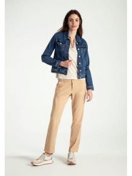 More & More Spodnie chino w kolorze beżowym rozmiar: 34. Brązowe spodnie materiałowe damskie MORE & MORE, bez wzorów. Za 113.99 zł.