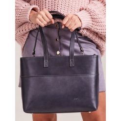 Włoska torebka skórzana szara Rovicky TWR-63 - szary. Szare torebki klasyczne damskie ROVICKY, bez wzorów, ze skóry, bez dodatków. Za 259.99 zł.