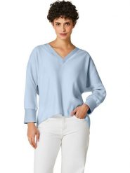 WITT WEIDEN Bluzka w kolorze błękitnym rozmiar: 44. Niebieskie bluzki damskie WITT WEIDEN, bez wzorów, bez kołnierzyka, bez ramiączek. Za 83.45 zł.