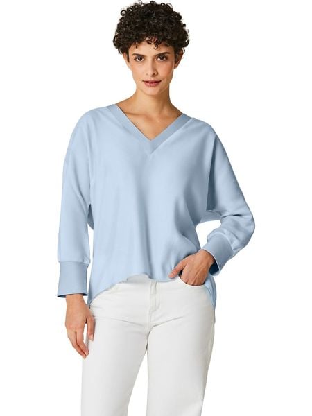 WITT WEIDEN Bluzka w kolorze błękitnym rozmiar: 44. Niebieskie bluzki damskie WITT WEIDEN, bez wzorów, bez kołnierzyka, bez ramiączek. Za 69.42 zł.