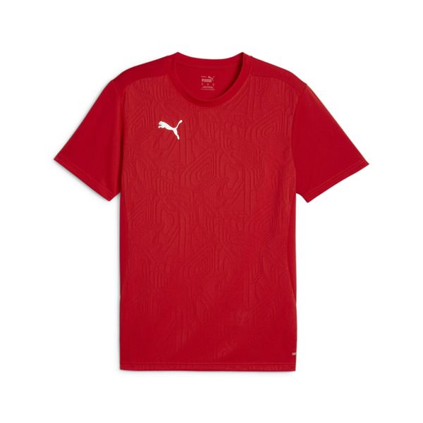 Koszulka Puma. Czerwone t-shirty sportowe męskie Puma, bez ramiączek, do piłki nożnej. Za 169.83 zł.
