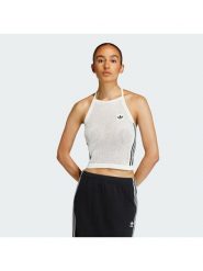 Adidas Top Knitted Crochet KC6485 Biały Slim Fit. Białe topy damskie Adidas, s, bez wzorów, z syntetyku, bez kołnierzyka. Za 178.99 zł.