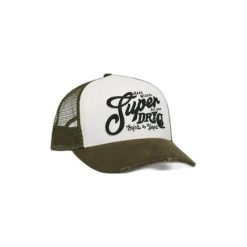Czapka trucker siatka dla kobiet Superdry. Czarne czapki z daszkiem damskie Superdry., bez wzorów, z meshu. Za 148.35 zł.