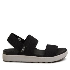 Sandały Keen. Czarne sandały damskie Keen, bez wzorów, bez obcasa, na płaskiej podeszwie. Za 239.99 zł.