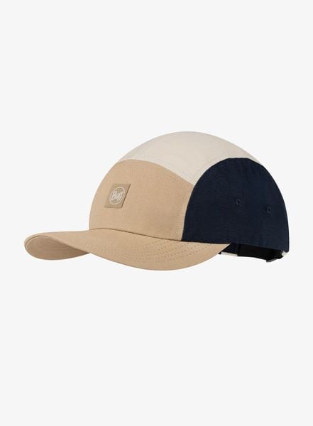 Czapka z daszkiem Buff 5 Panel Venture Cap - allvin sand. Brązowe czapki męskie Buff, bez wzorów, z bawełny. Za 137.49 zł.