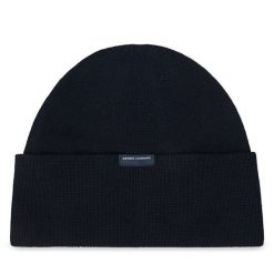 Czapka Armani Exchange. Niebieskie czapki męskie Armani Exchange, na zimę, bez wzorów. Za 239.99 zł.