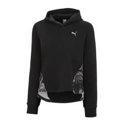 Bluza damska z kapturem Puma ESS+ AOP. Czarne bluzy z kapturem damskie Puma, l, z materiału. Za 256.50 zł.