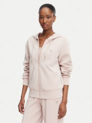 Guess Bluza V4YQ06 KCAY2 Różowy jasny Regular Fit. Czerwone bluzy bez kaptura damskie Guess, l, z syntetyku. Za 394.99 zł.