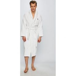Polo Ralph Lauren - Szlafrok. Białe szlafroki męskie Polo Ralph Lauren, l, bez wzorów, z bawełny. W wyprzedaży za 399.90 zł.